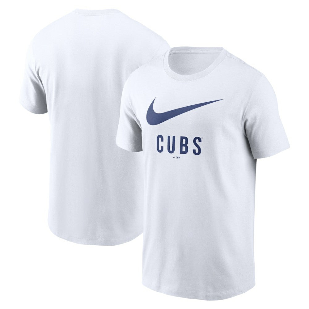 White Chicago Cubs Nike Swoosh T-Shirt