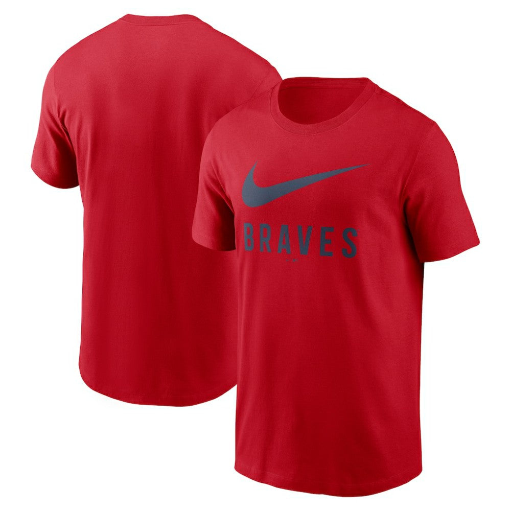 Red Atlanta Braves Nike Swoosh T-Shirt