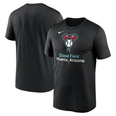 Black Arizona Diamondbacks Nike Stadium Legend Performance T-Shirt