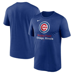 Royal Chicago Cubs Nike Stadium Legend Performance T-Shirt