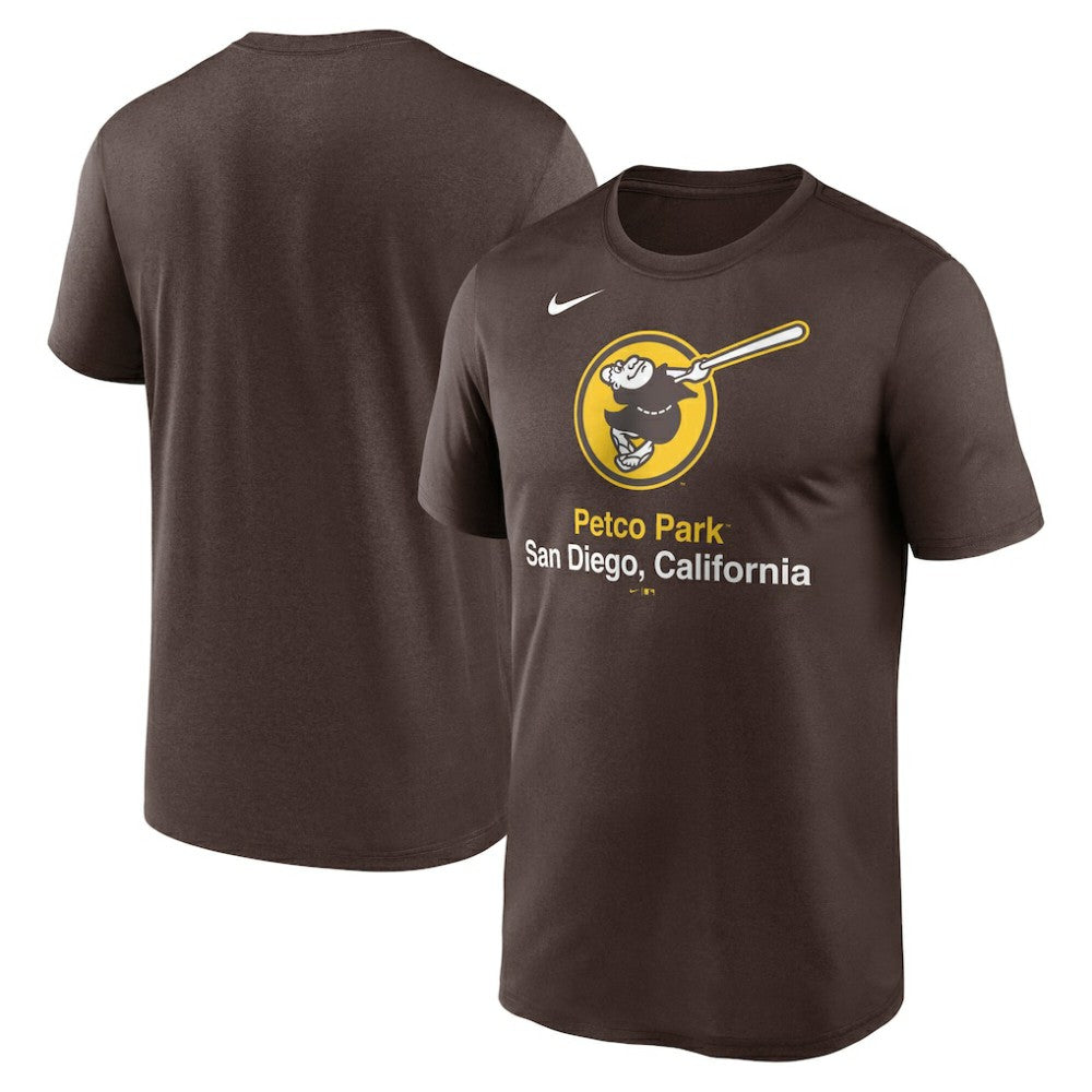 Brown San Diego Padres Nike Stadium Legend Performance T-Shirt