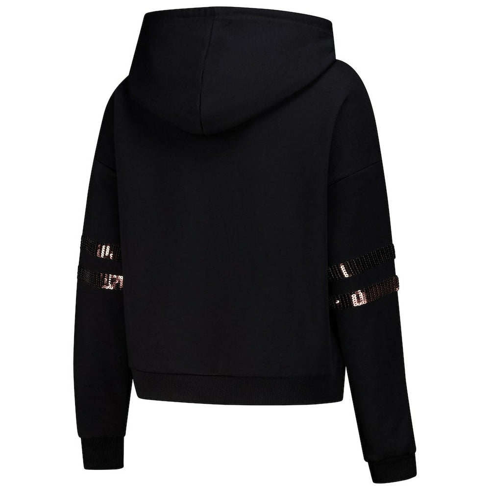 Cuce Women's Cropped Sequins Pullover Hoodie - Cleveland Browns Hoodies