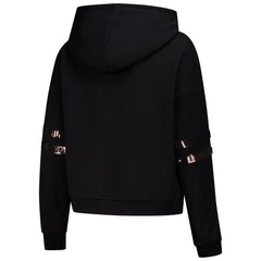 Cuce Women's Cropped Sequins Pullover Hoodie - Cleveland Browns Hoodies
