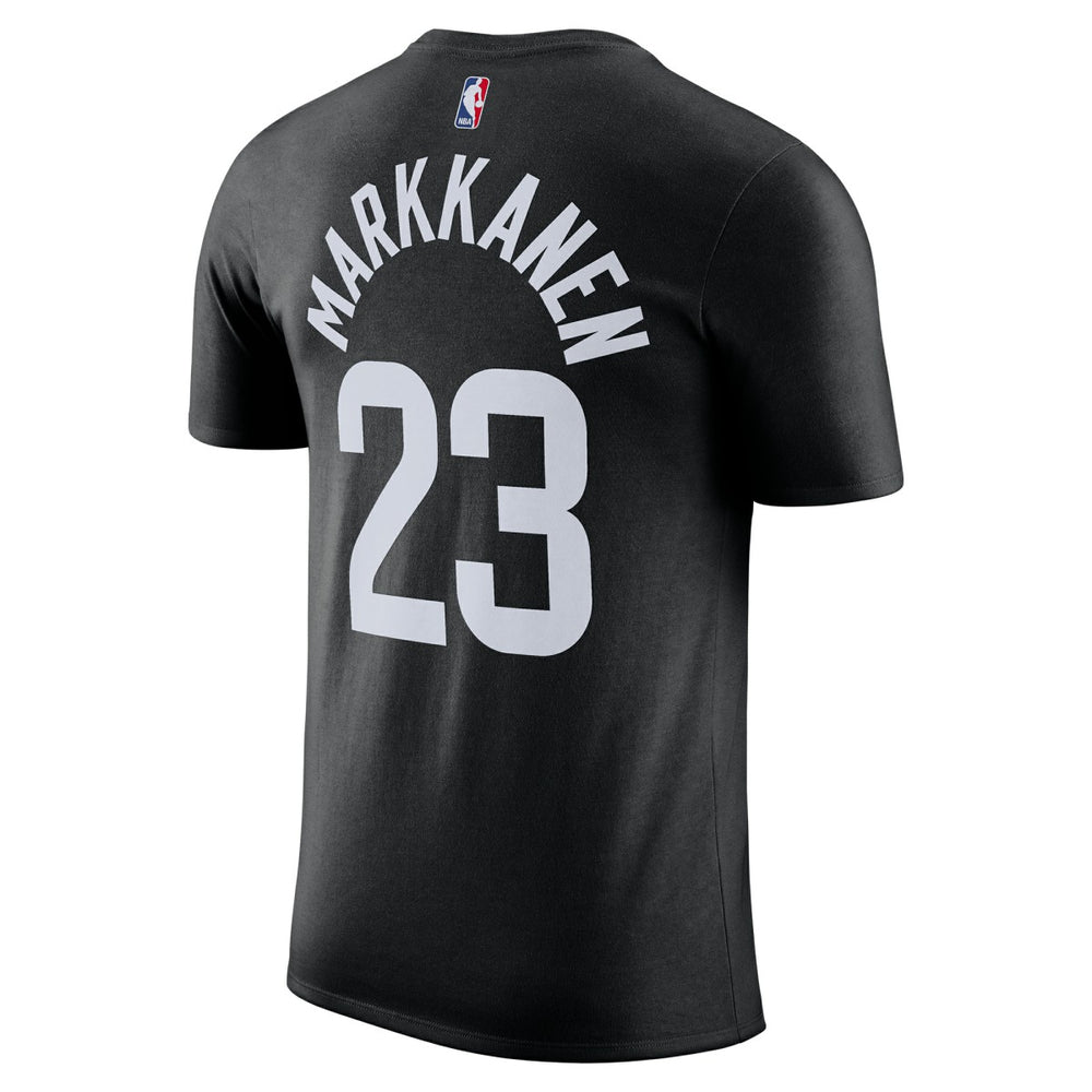 Lauri Markkanen Utah Jazz Jordan Brand Statement Edition Name & Number T-Shirt