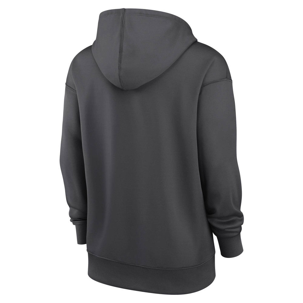 Anthracite New York Mets Nike Women's City Connect Authentic Collection Therma-FIT Hoodie