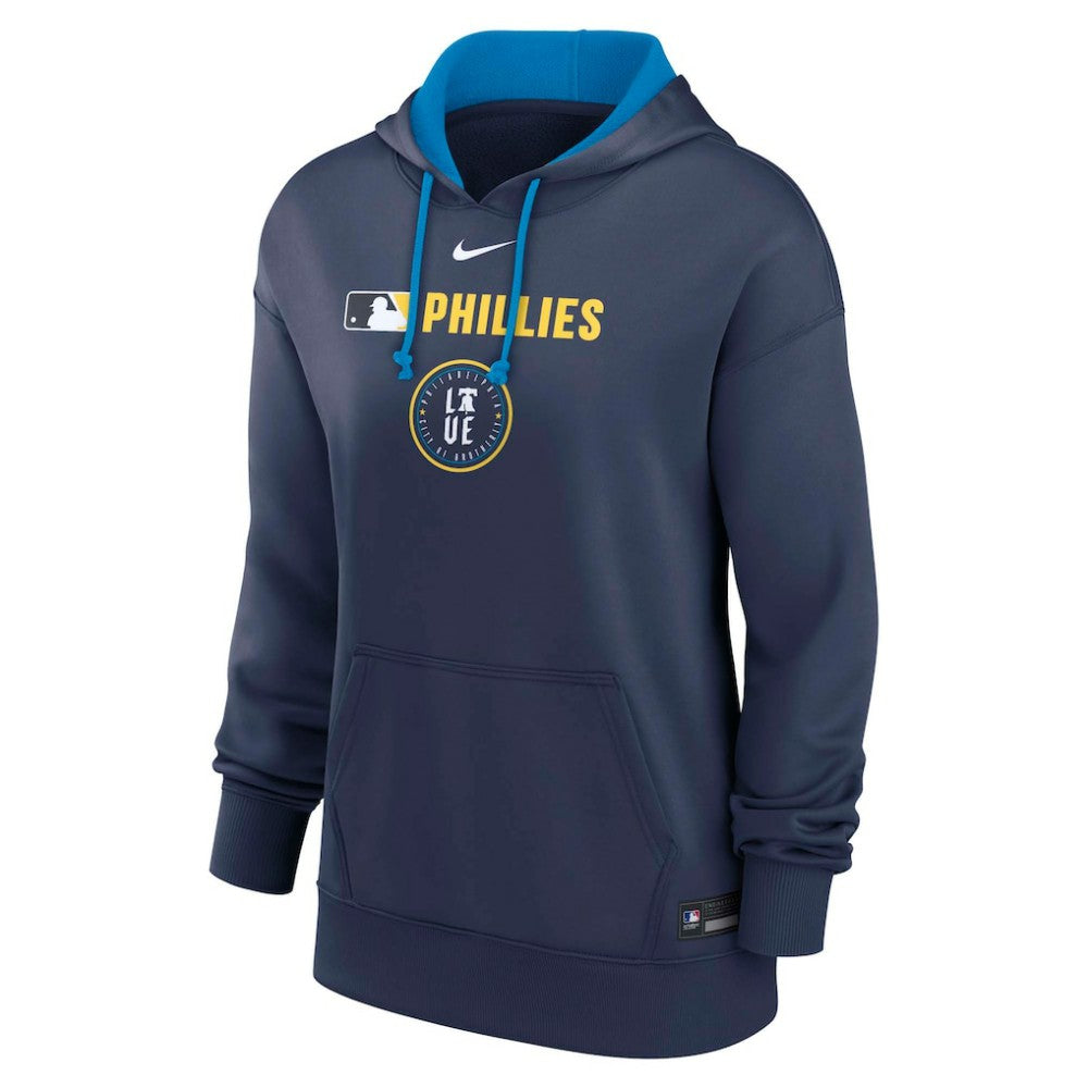 Navy Philadelphia Phillies Nike Women's City Connect Authentic Collection Therma-FIT Hoodie