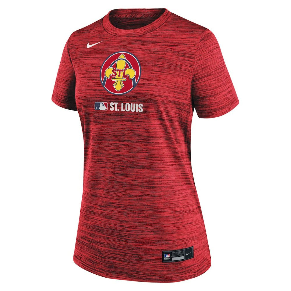 Red St. Louis Cardinals Nike Women's Authentic Collection City Connect Velocity Dri-FIT T-Shirt
