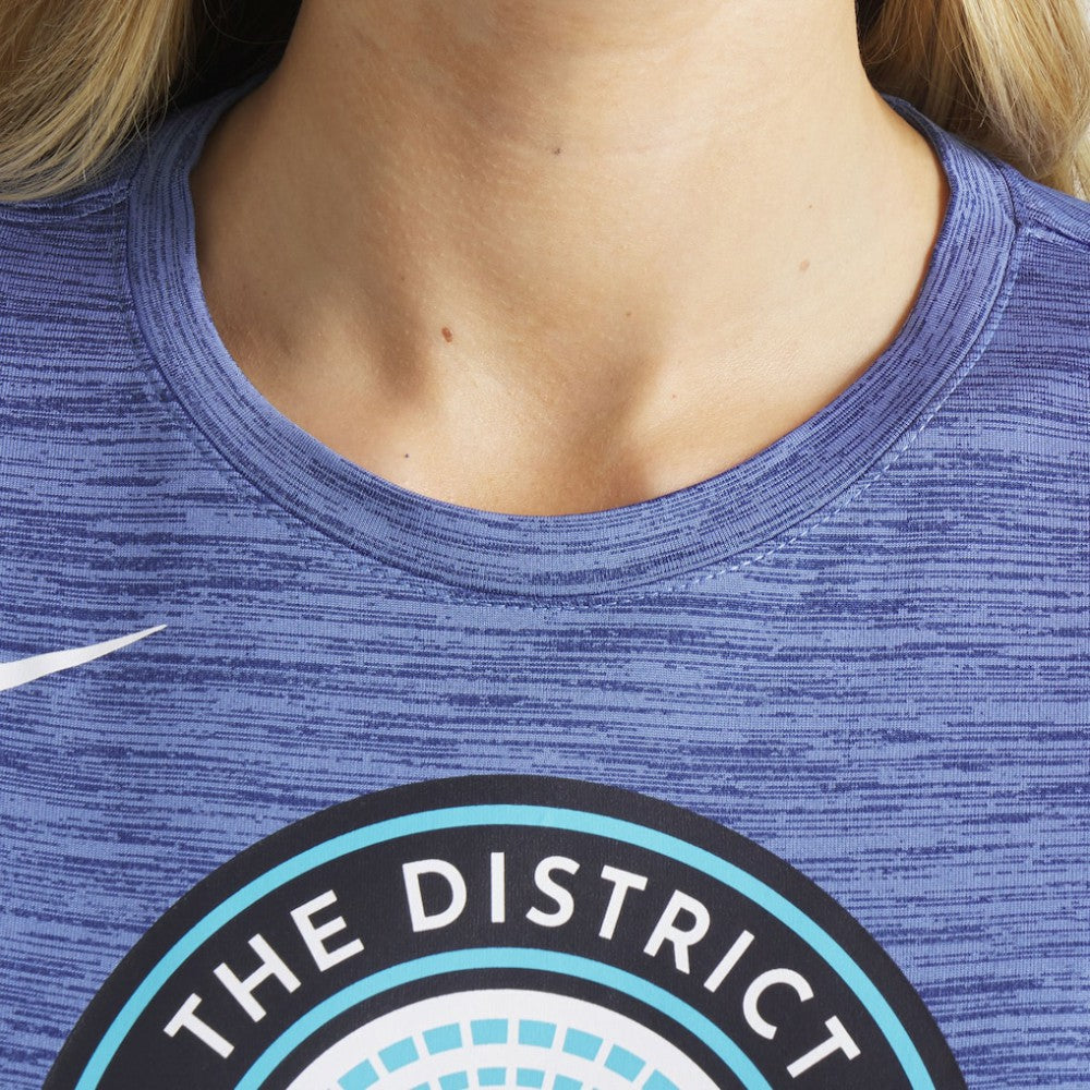 Gray Washington Nationals Nike Women's 2025 City Connect Authentic Collection Velocity Dri-FIT T-Shirt