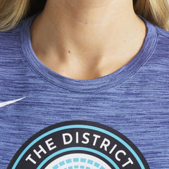 Gray Washington Nationals Nike Women's 2025 City Connect Authentic Collection Velocity Dri-FIT T-Shirt