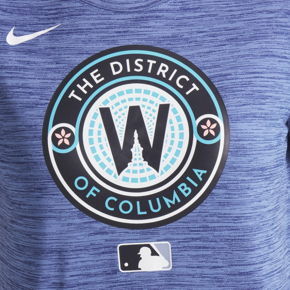 Gray Washington Nationals Nike Women's 2025 City Connect Authentic Collection Velocity Dri-FIT T-Shirt