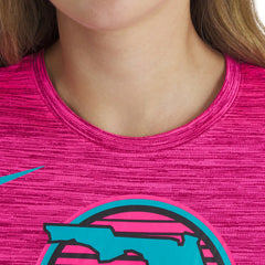 Pink Miami Marlins Nike Women's 2025 City Connect Authentic Collection Velocity Dri-FIT T-Shirt