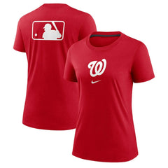 Red Washington Nationals Nike Women's Authentic Collection Early Work Tri-Blend T-Shirt
