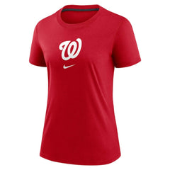 Red Washington Nationals Nike Women's Authentic Collection Early Work Tri-Blend T-Shirt