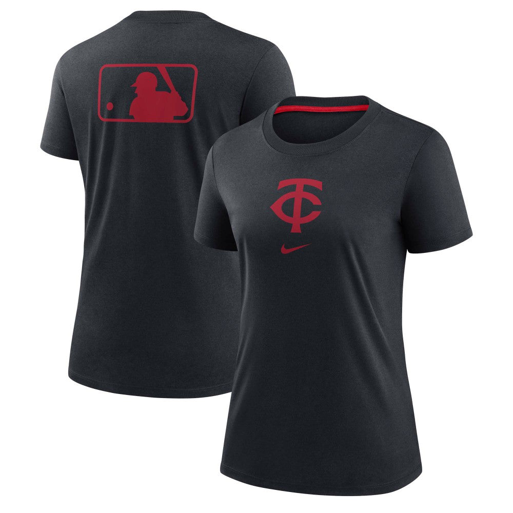 Navy Minnesota Twins Nike Women's Authentic Collection Early Work Tri-Blend T-Shirt