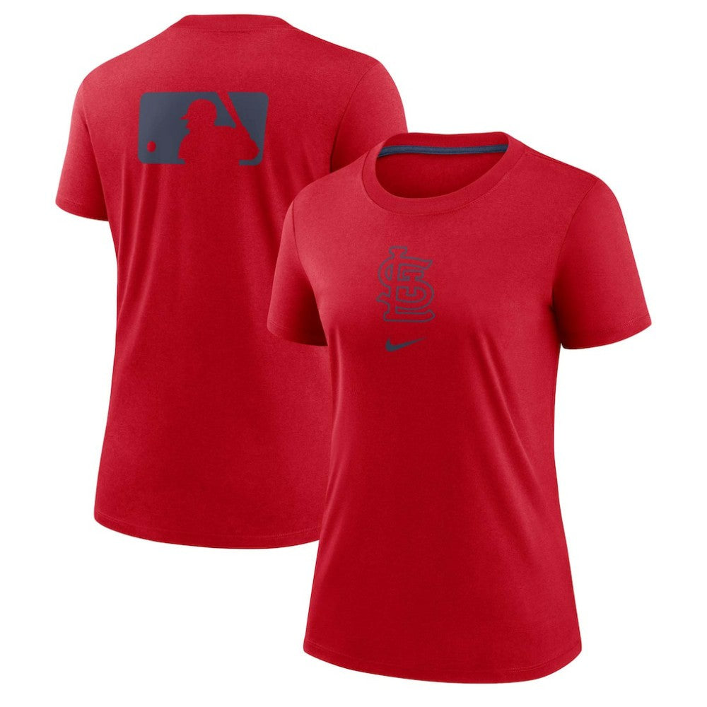 Red St. Louis Cardinals Nike Women's Authentic Collection Early Work Tri-Blend T-Shirt