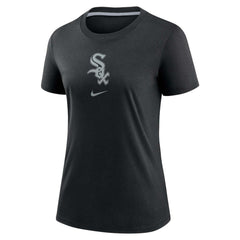 Black Chicago White Sox Nike Women's Authentic Collection Early Work Tri-Blend T-Shirt