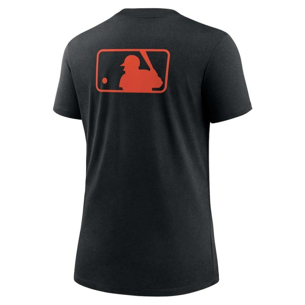 Black Baltimore Orioles Nike Women's Authentic Collection Early Work Tri-Blend T-Shirt