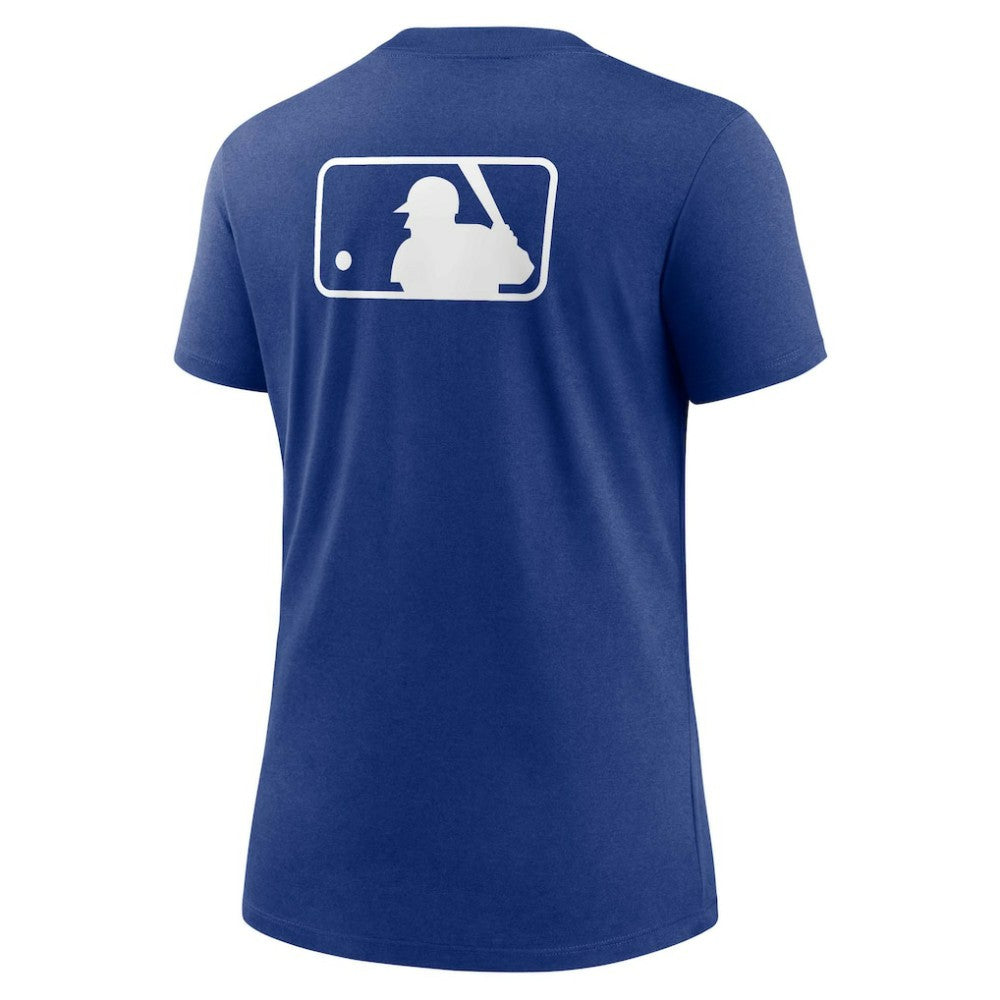 Royal Chicago Cubs Nike Women's Authentic Collection Early Work Tri-Blend T-Shirt