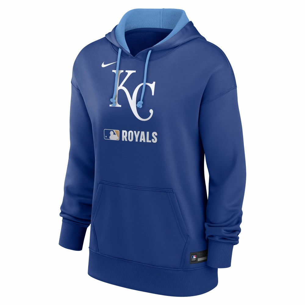 Royal Kansas City Royals Nike Women's Authentic Collection Therma-FIT Hoodie