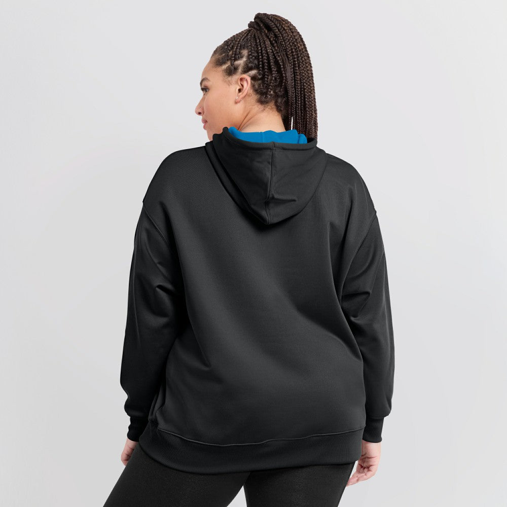 Black Miami Marlins Nike Women's Authentic Collection Therma-FIT Hoodie
