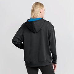 Black Miami Marlins Nike Women's Authentic Collection Therma-FIT Hoodie
