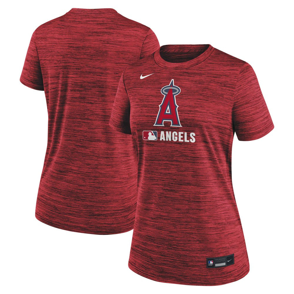 Red Los Angeles Angels Nike Women's Authentic Collection Velocity Dri-FIT T-Shirt