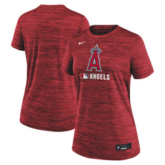Red Los Angeles Angels Nike Women's Authentic Collection Velocity Dri-FIT T-Shirt