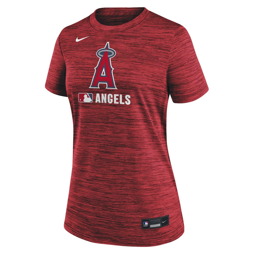 Red Los Angeles Angels Nike Women's Authentic Collection Velocity Dri-FIT T-Shirt