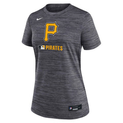 Black Pittsburgh Pirates Nike Women's Authentic Collection Velocity Dri-FIT T-Shirt