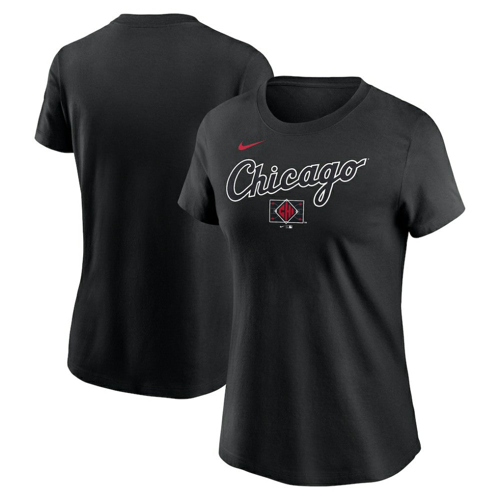 Black Chicago White Sox Nike Women's 2025 City Connect Wordmark T-Shirt