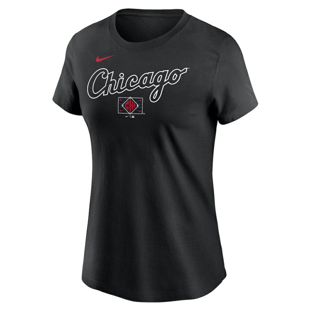 Black Chicago White Sox Nike Women's 2025 City Connect Wordmark T-Shirt