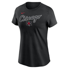Black Chicago White Sox Nike Women's 2025 City Connect Wordmark T-Shirt