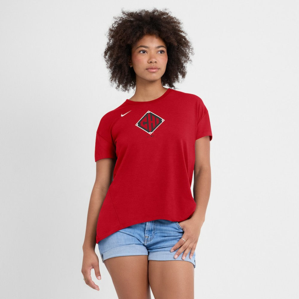 Red Chicago White Sox Nike Women's 2025 City Connect Flowy Fashion Tri-Blend Dri-FIT T-Shirt