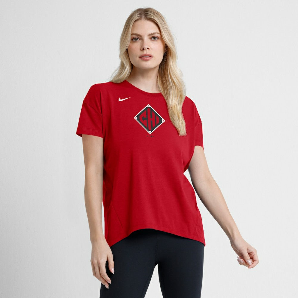 Red Chicago White Sox Nike Women's 2025 City Connect Flowy Fashion Tri-Blend Dri-FIT T-Shirt