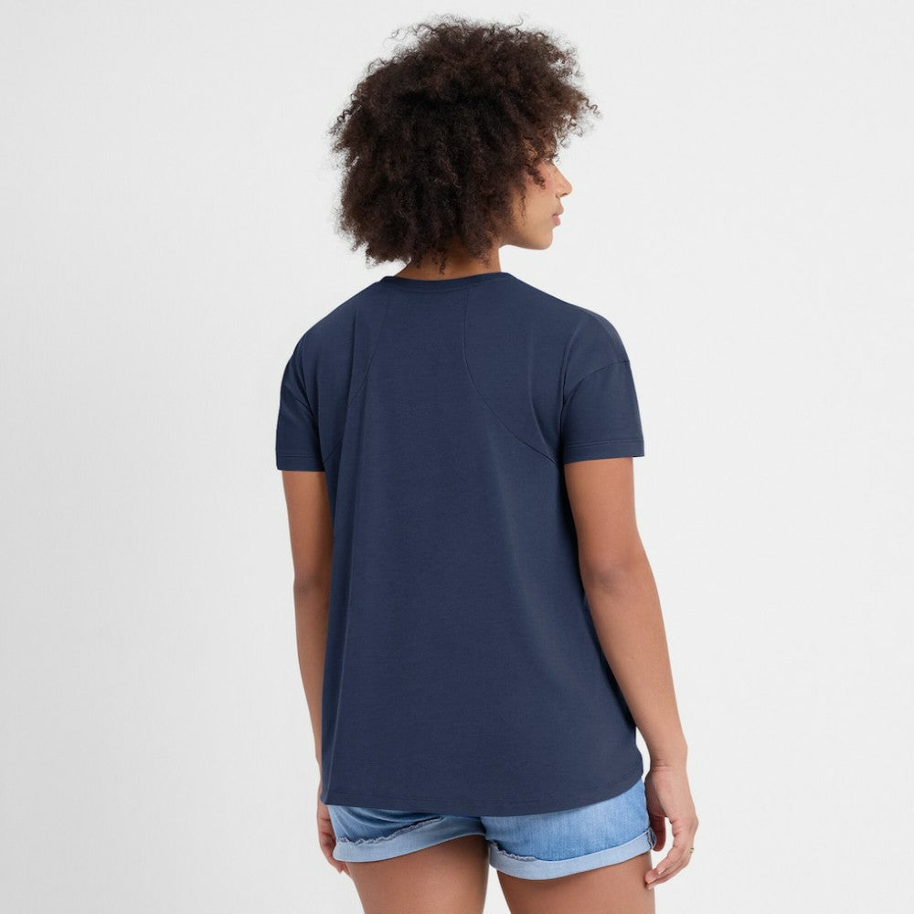 Navy Houston Astros Nike Women's 2025 City Connect Flowy Fashion Tri-Blend Dri-FIT T-Shirt