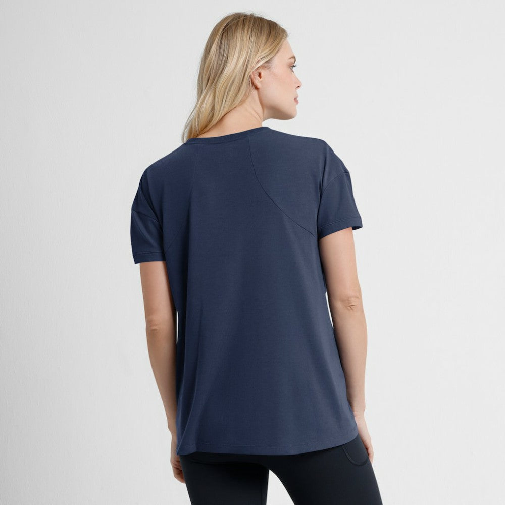 Navy Houston Astros Nike Women's 2025 City Connect Flowy Fashion Tri-Blend Dri-FIT T-Shirt