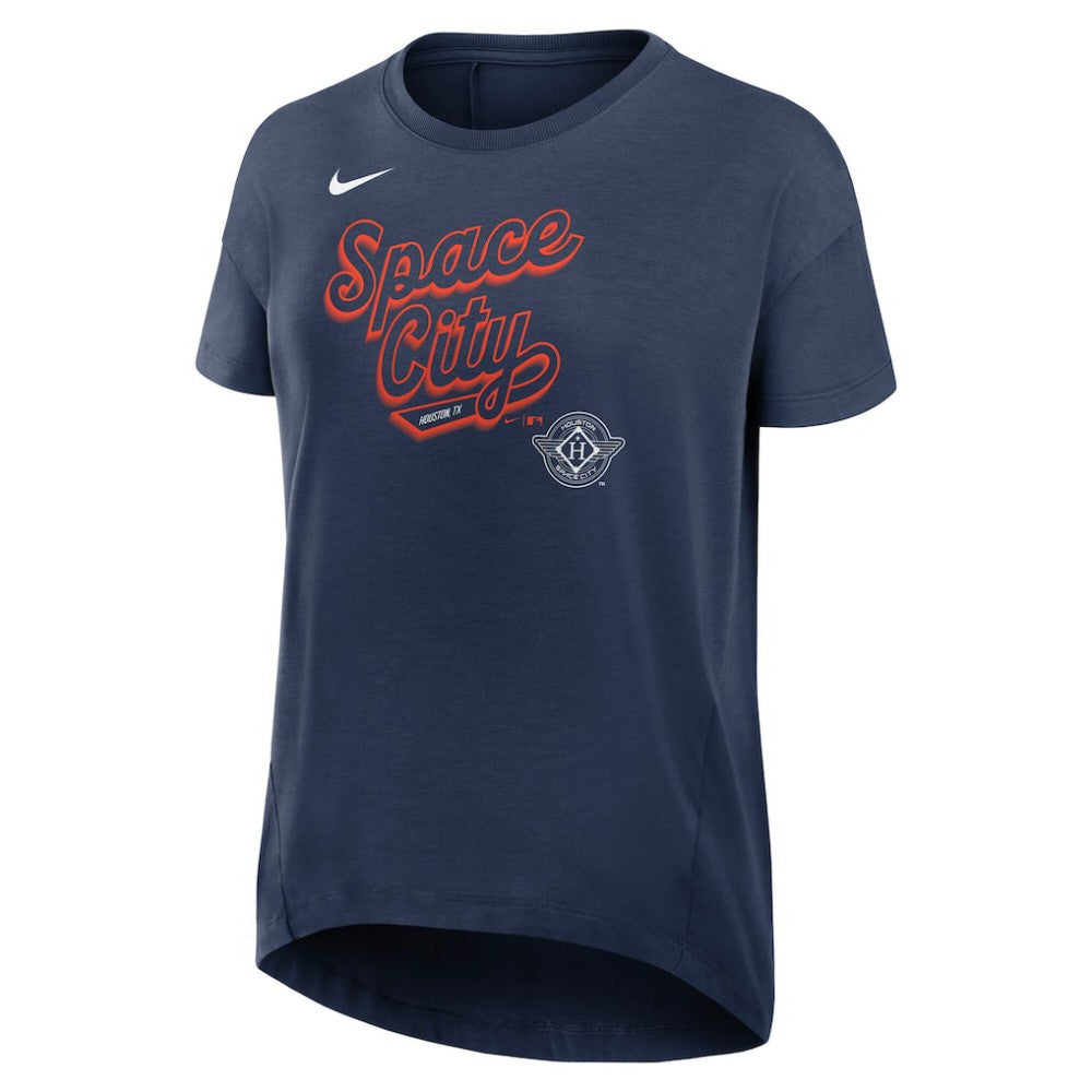 Navy Houston Astros Nike Women's 2025 City Connect Flowy Fashion Tri-Blend Dri-FIT T-Shirt