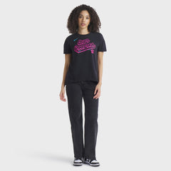 Black Miami Marlins Nike Women's 2025 City Connect Flowy Fashion Tri-Blend Dri-FIT T-Shirt