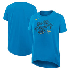 Blue Philadelphia Phillies Nike Women's 2025 City Connect Flowy Fashion Tri-Blend Dri-FIT T-Shirt
