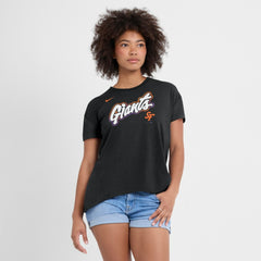 Black San Francisco Giants Nike Women's 2025 City Connect Flowy Fashion Tri-Blend Dri-FIT T-Shirt