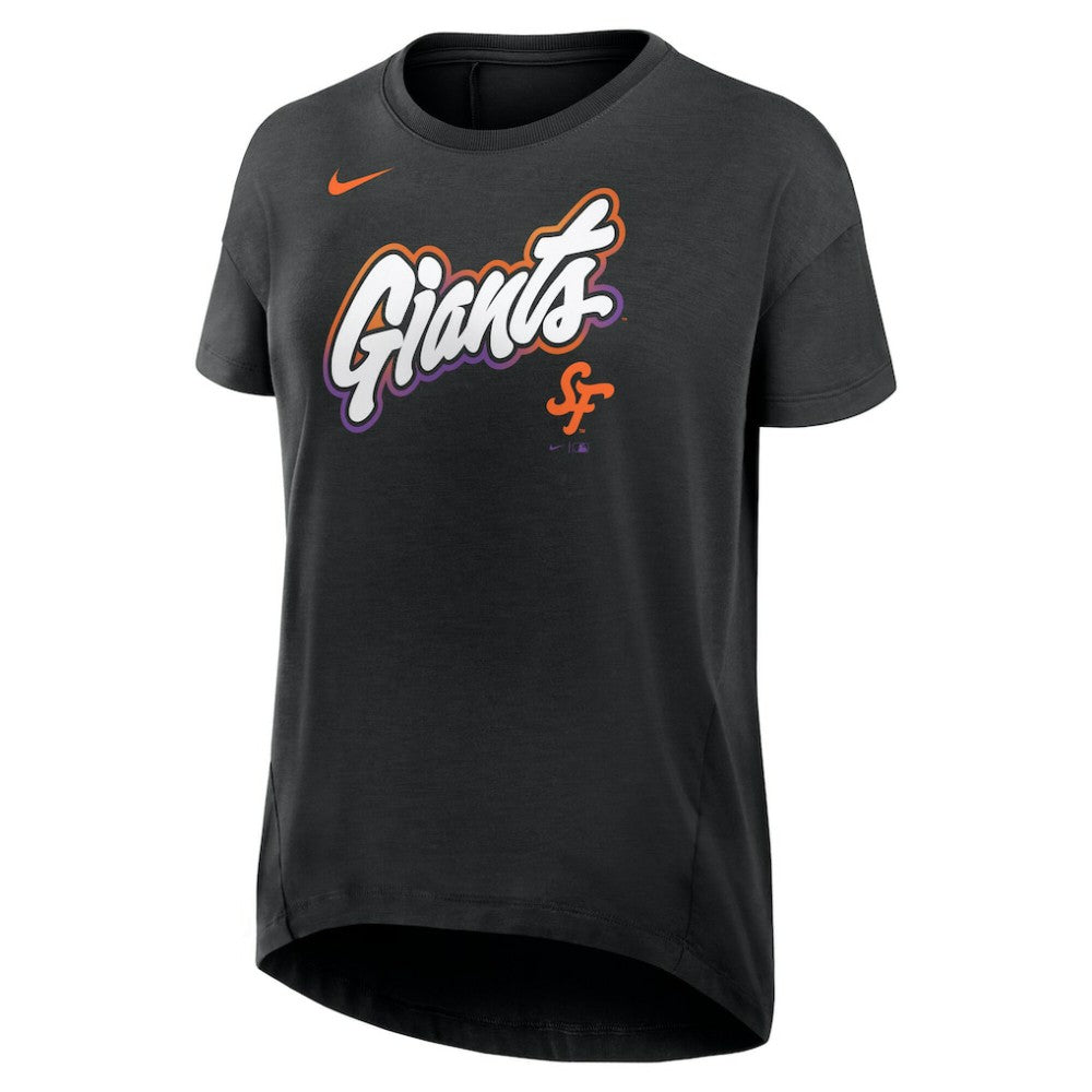 Black San Francisco Giants Nike Women's 2025 City Connect Flowy Fashion Tri-Blend Dri-FIT T-Shirt