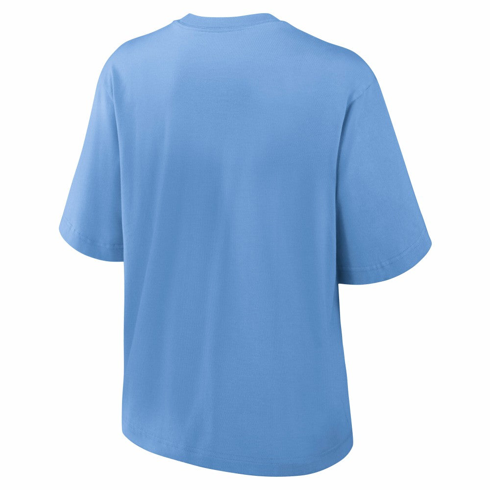 Light Blue Milwaukee Brewers Nike Women's City Connect Logo Boxy T-Shirt
