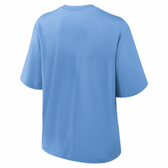 Light Blue Milwaukee Brewers Nike Women's City Connect Logo Boxy T-Shirt