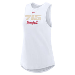 White Atlanta Braves Nike Women's City Connect Tricode High Neck Dri-FIT Tank Top
