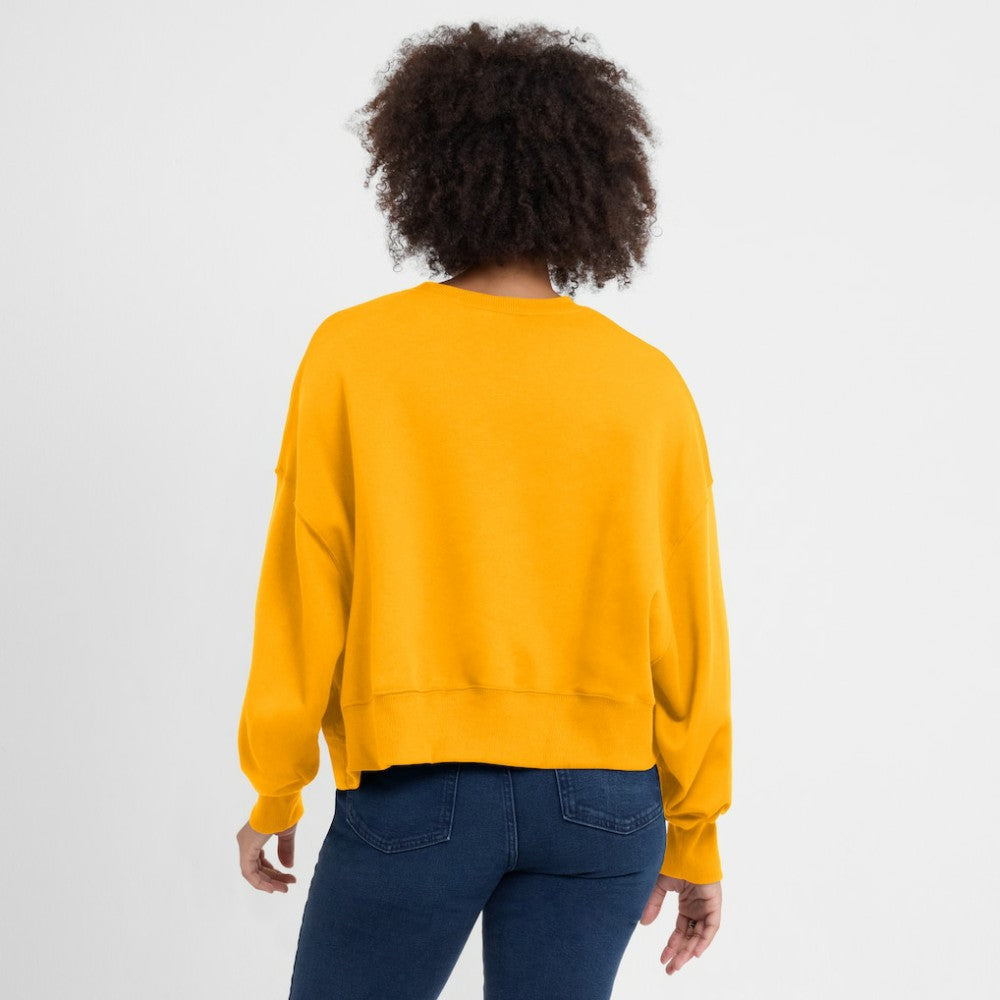 Gold San Diego Padres Nike Women's Oversized High Hip Pullover Sweatshirt