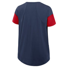 Navy Atlanta Braves Nike Women's Flowy Fashion Tri-Blend Dri-FIT T-Shirt