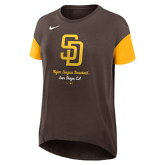 Brown San Diego Padres Nike Women's Flowy Fashion Tri-Blend Dri-FIT T-Shirt