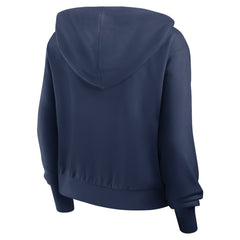 Navy New York Yankees Nike Women's Cropped Chill Full-Zip Hoodie