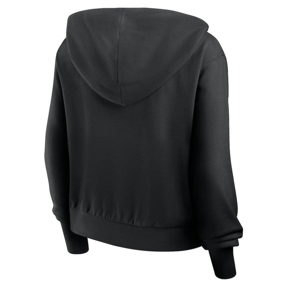 Black San Francisco Giants Nike Women's Cropped Chill Full-Zip Hoodie