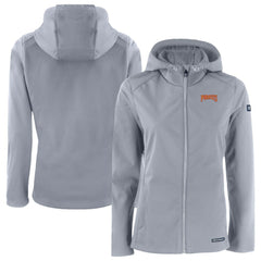 Gray Pittsburgh Pirates Cutter & Buck Women's Evoke Eco Softshell Recycled Full-Zip Jacket